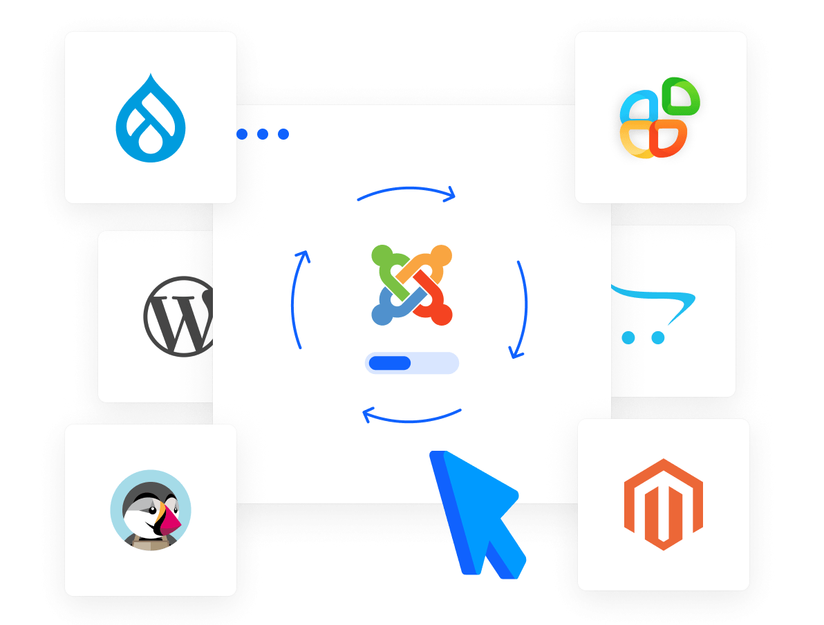 Shared Hosting - Launch & manage 400+ web apps in one click